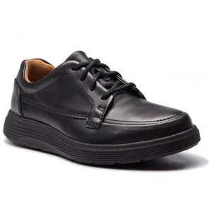 Clarks Homme Un Abode Ease Derbys, Cuir Noir, 45 EU pas cher