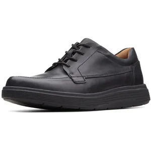 Clarks Un Abode Ease Derby pour homme, cuir noir, 42 EU