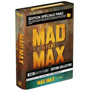 Warner Home Video Mad Max 5 Films Édition Spéciale Fnac Coffret Ultra Collector Petrol Tank Exclusivité Web Blu-ray 4K Ultra HD