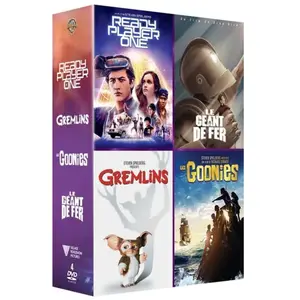 Warner Home Video Coffret Ready Player One Gremlins Les Goonies Le géant de fer DVD pas cher