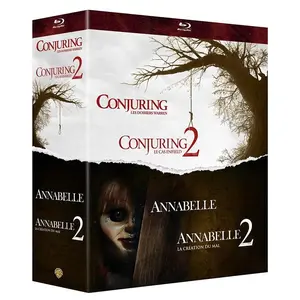Comparateur de prix : Warner Home Video Coffret Annabelle 1 et 2 Conjuring 1 et 2 Blu-ray