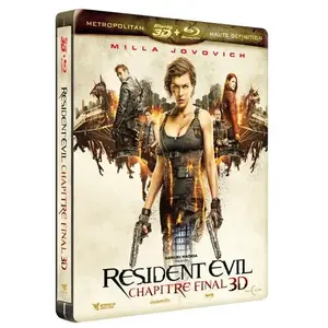 Metro Resident Evil 6 : The Final Chapter Steelbook Blu-ray 3D + 2D pas cher