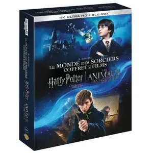 Warner Home Video Coffret Harry Potter à l'école des sorciers Les Animaux fantastiques Blu-ray 4K Ultra HD pas cher