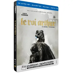 Warner Home Video Le Roi Arthur : La légende d'Excalibur Edition Spéciale Fnac Steelbook Blu-ray 4K Ultra HD