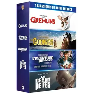 Wbs Coffret Kids 4 films : Gremlins, Le géant de fer, L'aventure intérieure & les Goonies pas cher