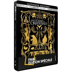 Warner Bros. Les Animaux fantastiques 2 : Les Crimes de Grindelwald Steelbook Edition Spéciale Fnac Blu-ray 4K Ultra HD
