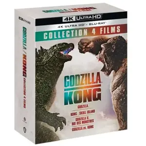 Wbs Coffret Godzilla, Godzilla : Roi des monstres, Kong : Skull Island, Godzilla vs Kong Blu-ray 4K Ultra HD