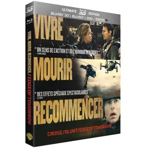 Warner Home Video Edge of Tomorrow Blu-Ray 3D + Blu-Ray + DVD + Digital pas cher