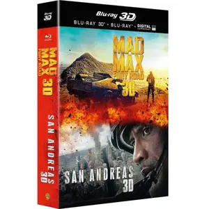 Warner Home Video Coffret San Andreas + Mad Max Fury Road Blu-ray 3D