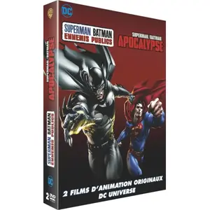 Warner Coffret Superman Batman Apocalypse Ennemis publics DVD pas cher