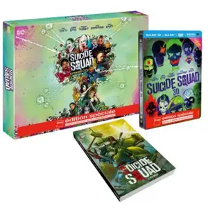 Warner Home Video Suicide Squad Coffret Steelbook Edition spéciale Fnac Blu-ray 3D