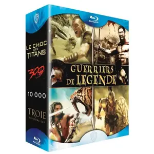 Warner Home Video Le Choc des Titans - 300 - 10 000 - Troie - Coffret Blu-Ray pas cher