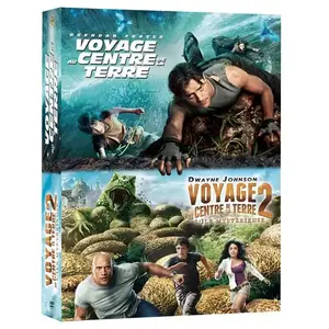 Warner Voyage au centre de la Terre 1 et 2 DVD pas cher