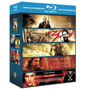 Warner Home Video Je suis une Légende - 300 - Troie - Le Dernier Samouraï - V pour Vendetta - Blu-Ray