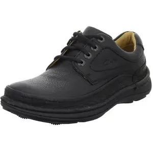 Clarks Nature Three Homme Derbys Derby, Noir Black Leather,40 EU pas cher