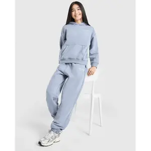 New Balance Girls' Tonal Logo Cuffed Joggers Junior - Bleu, Bleu 10-11Y pas cher