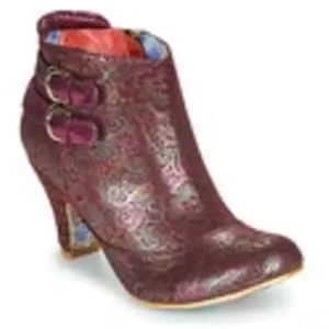 Enkellaarzen Irregular Choice THINK ABOUT IT Bordeaux pas cher