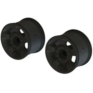 ARRMA 1/10 Avant/Arrière 2,8 roues, 14 mm Hex, Noir (2)