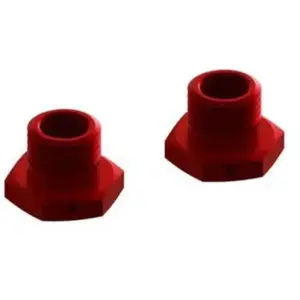Arrma Jante en aluminium Hex 17 mm 14,6 mm d'épaisseur Rouge (2)
