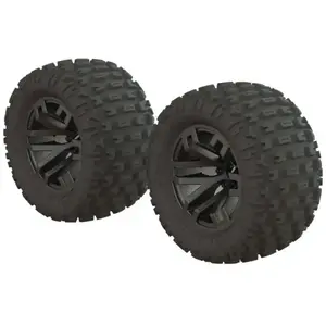 Dboots 'fortress Mt' Tire Set Glued Gun Metal (2) - Arrma