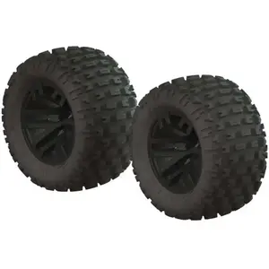 Arrma Ar550044 - Dboots Fortress Mt Tire Set Glued Blk (2)