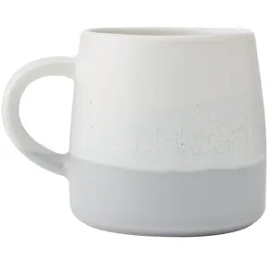 Mikasa Reactieve Geglazuurde Steengoed Mok | 400ml | Grijs