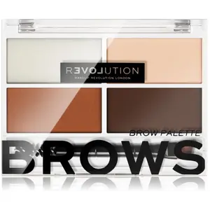 Makeup Revolution - Brow Palette - Wenkbrauw palette - Medium bruin - Mini 3.2G pas cher