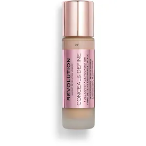 Makeup Revolution, Conceal & define, Fond de Teint, F7, 23ml pas cher