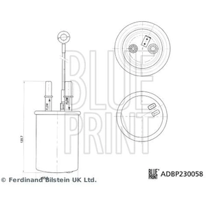 Blue Print Filtre à carburant pour MG: MG ZS (Ref: ADBP230058) pas cher