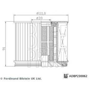 Blue Print Filtre à carburant pour MAXUS: DELIVER (Ref: ADBP230062) pas cher