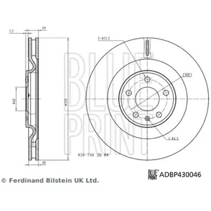 Blue Print Remschijf pas cher