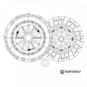 Koppelingsset ADBP300037 Blue Print pas cher