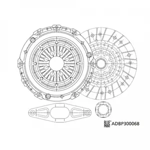 Blue Print Kit d'embrayage pour BMW: Série 3, Série 5, X3, X1, Z4 (Ref: ADBP300068) pas cher