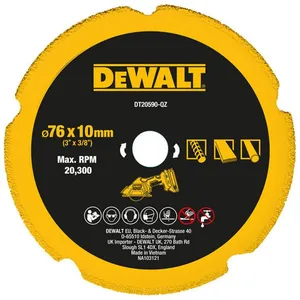 Disque 76 mm diamant Multi-Matériaux DEWALT DT20590-QZ pas cher