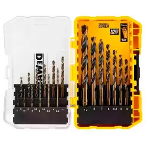Comparateur de prix : DeWalt DeWALT Set de forets pour métaux 19-pièces, HSS-G - DT70728-QZ