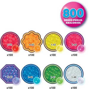 La recharge perles néons - AQUABEADS - 800 perles - Dès 4 ans pas cher