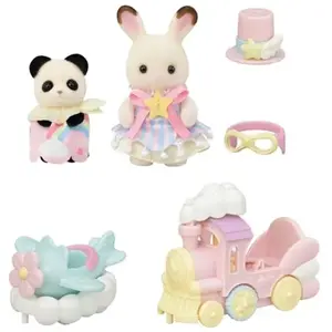 Sylvanian Families 5819 Pretpark speelset- vliegtuig & trein pas cher