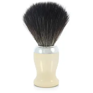 Edwin Jagger Blaireau de rasage Shaving Brushes Synthetic Imitatiion Ivory & Chrome Plated Ref.2SB727CR pièce - 1 pièces | Pour homme