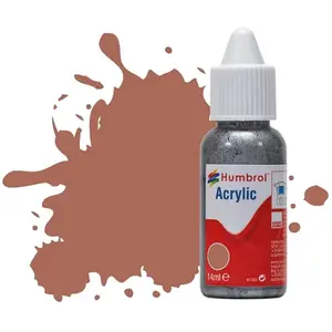 Peinture Humbrol Acrylic Dropper Bottle 14ml 113 Rust - Matt - Humbrol pas cher