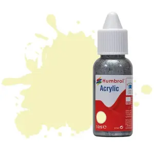 Peinture Humbrol Acrylic Dropper Bottle 14ml 41 Ivory - Gloss - Humbrol pas cher