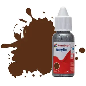 Peinture Humbrol Acrylic Dropper Bottle 14ml 160 German Camouflage Red - Matt - Humbrol pas cher
