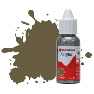 Peinture Humbrol Acrylic Dropper Bottle 14ml 86 Olive Green - Matt - H...Vendu paramazon