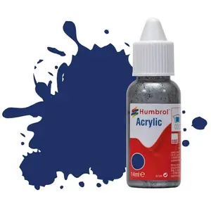 Peinture Humbrol Acrylic Dropper Bottle 14ml 15 Midnight Blue - Gloss - Humbrol