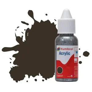 Peinture Humbrol Acrylic Dropper Bottle 14ml 10 Service Brown - Gloss - Humbrol