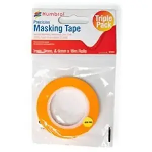 Comparateur de prix : Humbrol AG5109 Flexible Masking Tape - 1mm, 3mm & 6mm X18m Tape