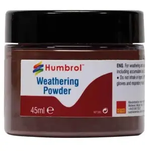 Humbrol AV0019 Poudre de désagrément rouille foncée   45 ml, 45 ml (1 pièce) pas cher