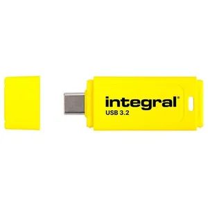 Integral Neon-C - ClÃ© USB - 128 Go - USB-C 3.2 Gen 1 - jaune pas cher
