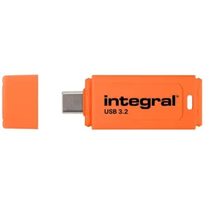 Integral Neon-C - ClÃ© USB - 128 Go - USB-C 3.1 Gen 1 - orange pas cher