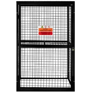 MonsterShop Cage Métallique Bouteilles De Gaz - 57 X 116 X 184cm pas cher