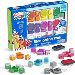 Learning Resources MathLink® Cubes Number Blocks, Stempel activiteiten set